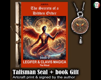 Esoterisch boek, magische grimoire-volgorde, occultisme geheime genootschappen, occulte antieke verboden kennis auteur ondertekend
