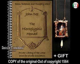 Magic Books, Witchcraft Antique Manuscript John Dee Occultist, Occult Ceremonial Dark Magick Ritual Grimoire Monad Seal