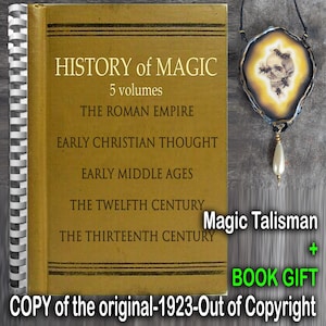Magic Book, Antique Witchcraft History Occult Secret Societies, Modern Century Esotericism Manuscript Historical Manual