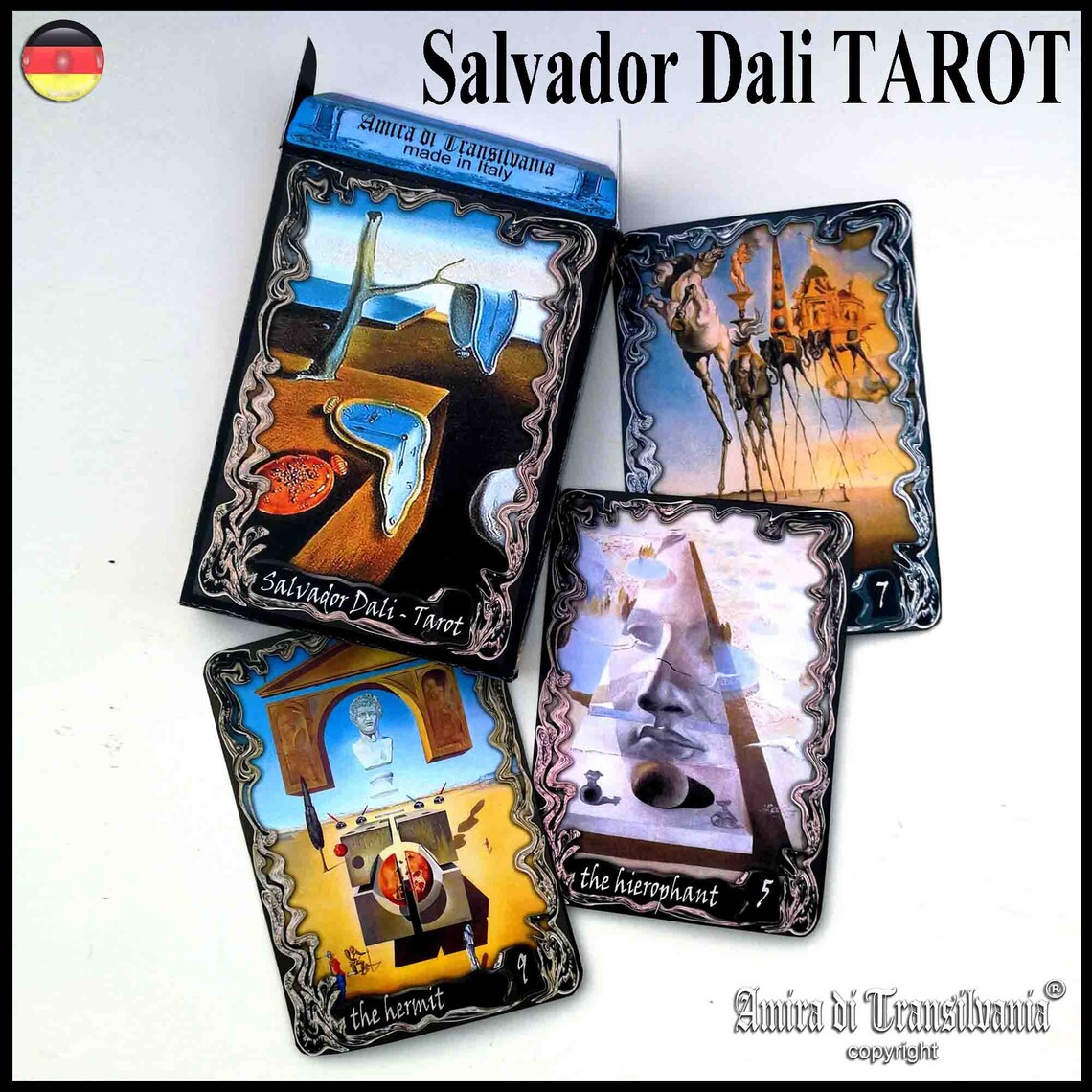 Salvador dali art tarot cards deck rare major minor arcana Etsy