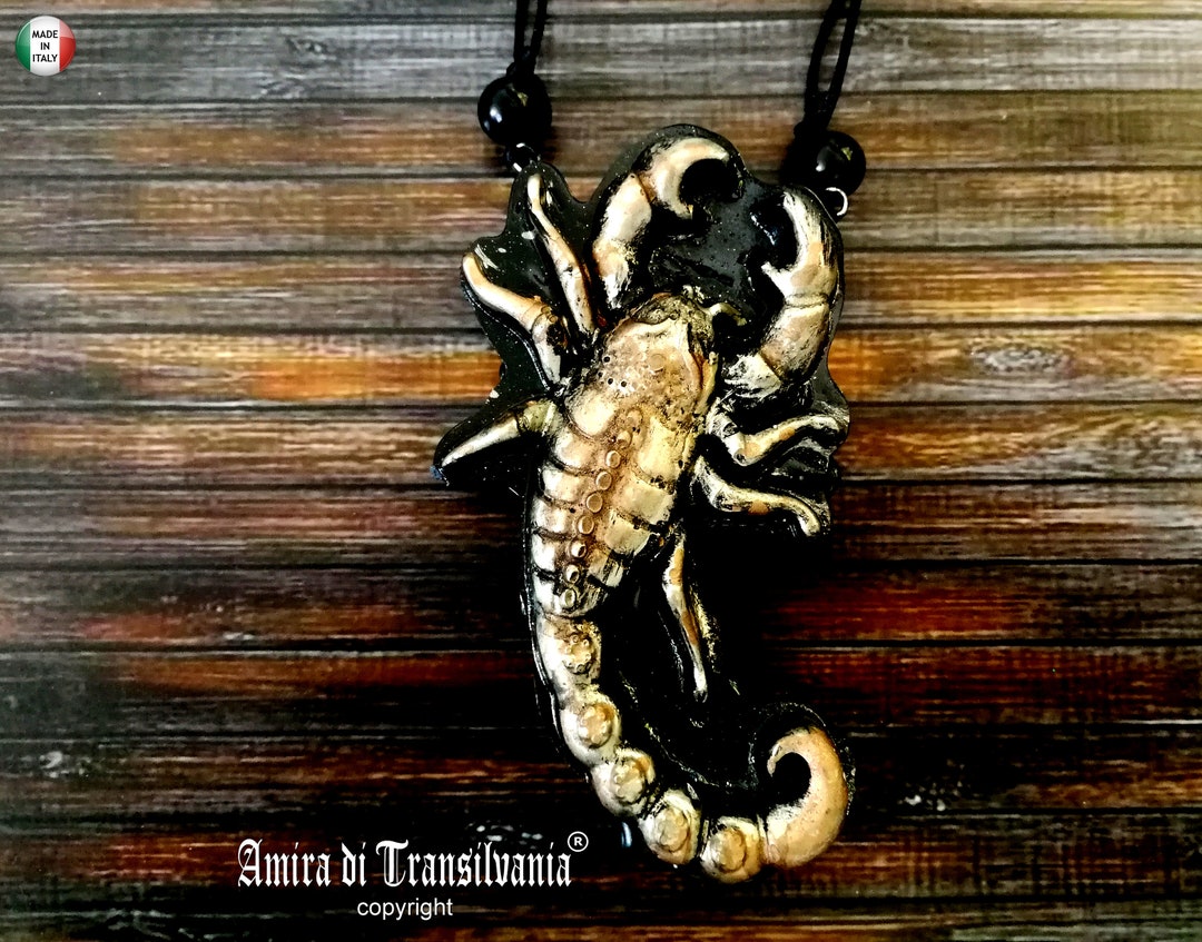 Sign of Scorpion Constellation, Star Horoscope Talisman Necklace, Zodiac Amulet Divination
