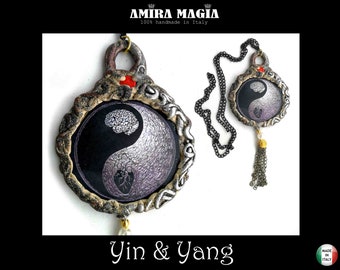 Yin y Yang Budista Tibetano, Quan Kuan Guan Kwan Yin Talismán Oriental, Joyería Lao Tzu, Amuleto de Oración Símbolo de Yoga