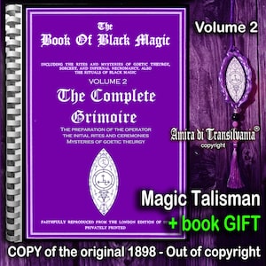 Antique Book, Black Magic Ritual, Theurgy Gnostic Ceremonial Magic, Satanic Magick Satanism, Secret Societies Grimoire