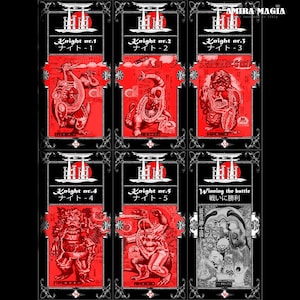 Anime japonais, Tarot monstre, Anime manga Oracle Kakashi Itachi, Kaiju Yokai Katana Lain, Samouraï ninja folklorique du Japon