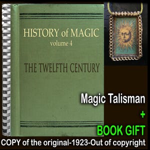 Magic Book, Antique Witchcraft History Occult Secret Societies, Twelfth Century Esoteric Manuscript Historical Manual