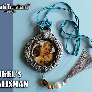 Schutzengel, Cherubim Anhänger magische Symbole ,Engelflügel magischer Talisman, Erzengel Raphael Seraphim Cherub Lätzchen