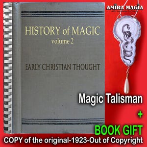 Antique Book History of Magic, Banned Christian Witch Esoteric Witchcraft Manuscript, Occult Occultism Secret Societies