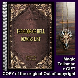 Satanic Book, Black Magic, Luciferian Book Esoteric Satanism, Lucifer Satan Grimoire, Satanist Gods of Hell Devil Ritual