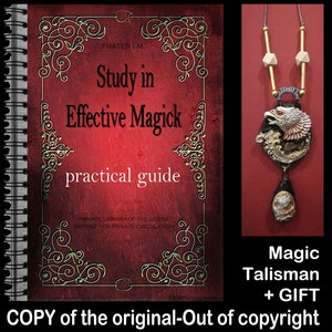 Antique Book, Grimoire Magick Symbol Sigil Manual, Forbidden Knowledge Magic Astrology, Magician Occultism Witchcraft