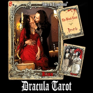 Dracula-tarotkaart, Vampire Tarot Deck, Dracula Movie, Blood Transylvania Vampire, Gotisch kasteel van Roemenië, oude liefdesspreuk