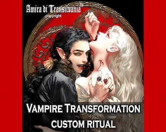 Vampire transformation, become a vampire, blood sucking, dark academia, monster university, magic spell, red magic