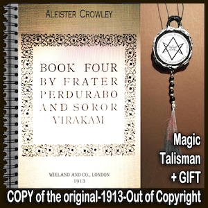 Antique Book Occult Magic Esoteric Occultism, Secret Societies Black Magick Rituals Sorcery, Aleister Crowley Beast 666