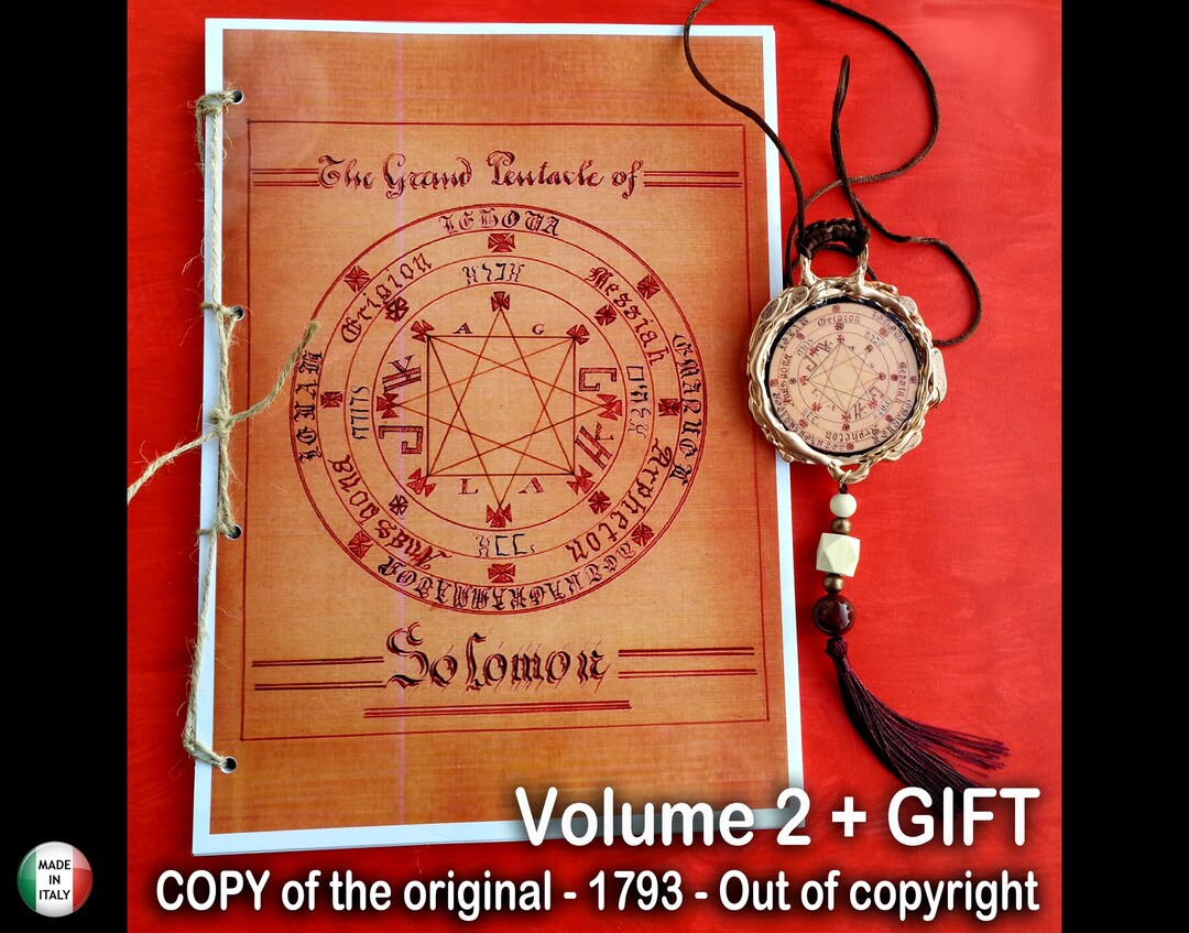 Antique Handwritten Book Occult Black Magick Kabbalah Lesser Key of ...