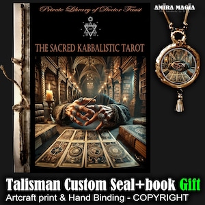 Libro antiguo, lectura de tarot, adivinación psíquica, instrucciones cabalísticas, cartomancia, guía de adivinación del oráculo