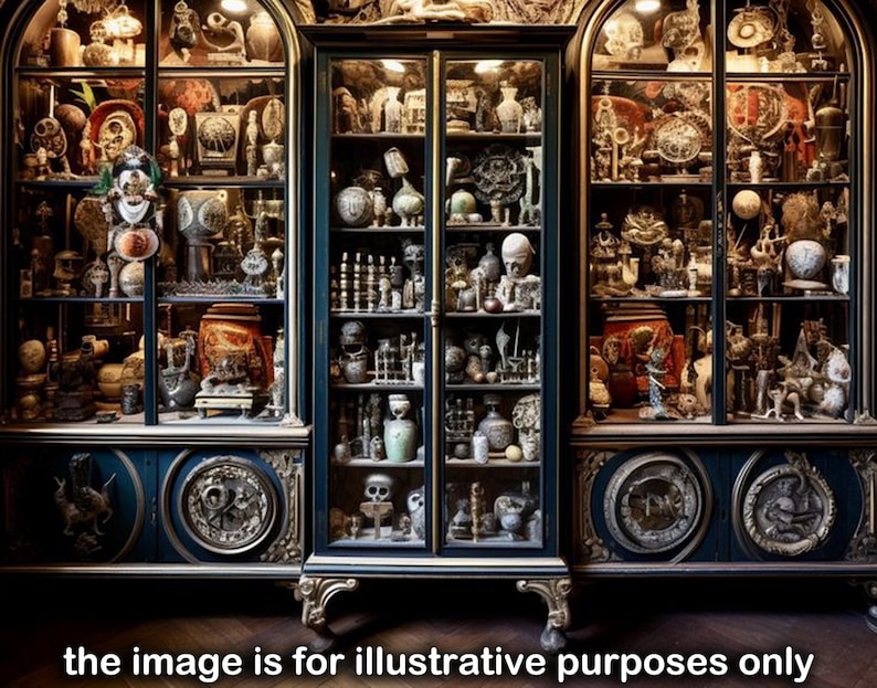 Magic Box Witchcraft Kit, Witch Pagan Wooden Altar, Magick Wicca Apothecary Cabinet, Assemblage Furniture Custom Order