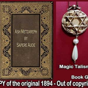 Antique Book, Occult, Magic, Esoteric, Kabbalah Book, Cabalistic, Hebrew, Jewish, Manual, Magick, Secret Societies