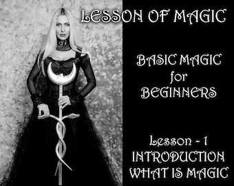 Witchcraft Course, Online Course Basic Witchcraft for Beginners, Learn Magic, How to Become a Witch, Wizard, Magick, 1