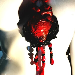 Love Talisman, Arrowed Burning Heart, Attraction Love Protection Talisman Loveling Amulet, Anatomical Heart Pendant