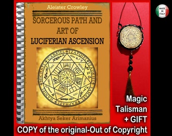 Libro Luciferino, Ritual de Magia Oscura Oculta, Satanismo Esotérico, Pentagrama de Lucifer Satánico Satanista, Símbolo de Sigilo Satánico