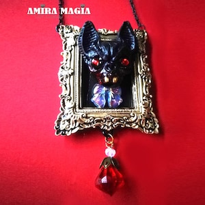 Bat Vampire, Gothic Talisman Transilvania Dracula Amulet Pendant, Magical Power Magick Spell Immortality Eternal Life