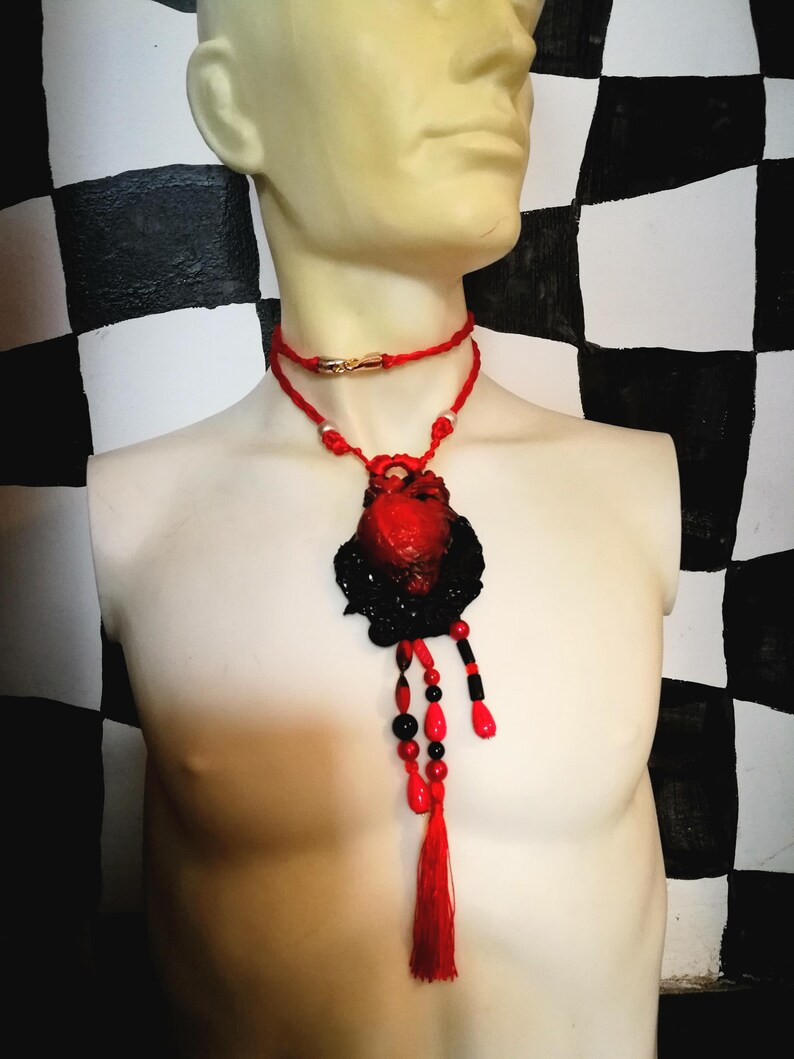 Love Talisman, Arrowed Burning Heart, Attraction Love Protection Talisman Loveling Amulet, Anatomical Heart Pendant