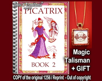 Forbidden Book, Picatrix Talisman Book, Astrology Occult Witchcraft Grimoire, Magick Manuscript Astrological Knowledge