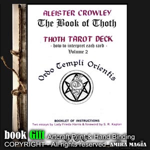 Antique Book Ancien Forbidden Knowledge, The Book of Thoth Aleister Crowley Tarot, Secret Societies Occultism Esoteric 2