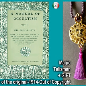Antique Book, Magic Occultism Esoteric Witchcraft, Occult Grimoire Secret Societies, Lucifer Black Magic Wizard Manual