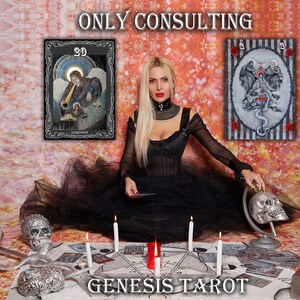 Oráculo de consultoría de lectura de tarot, adivino de cartomancia, lectura de medio clarividente psíquico, narración de profecías de brujas