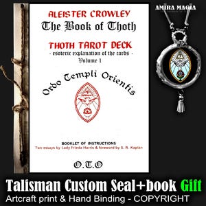 Libro antiguo Antiguo conocimiento prohibido, El libro de Thoth Aleister Crowley Tarot, Sociedades secretas Ocultismo Esotérico