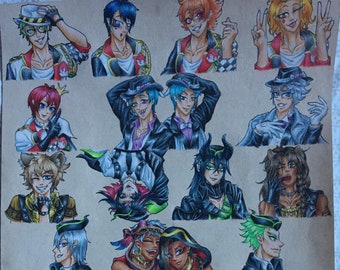 Twisted Wonderland Print, "The Crew's all here!"