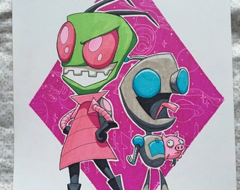 Invader Zim Print