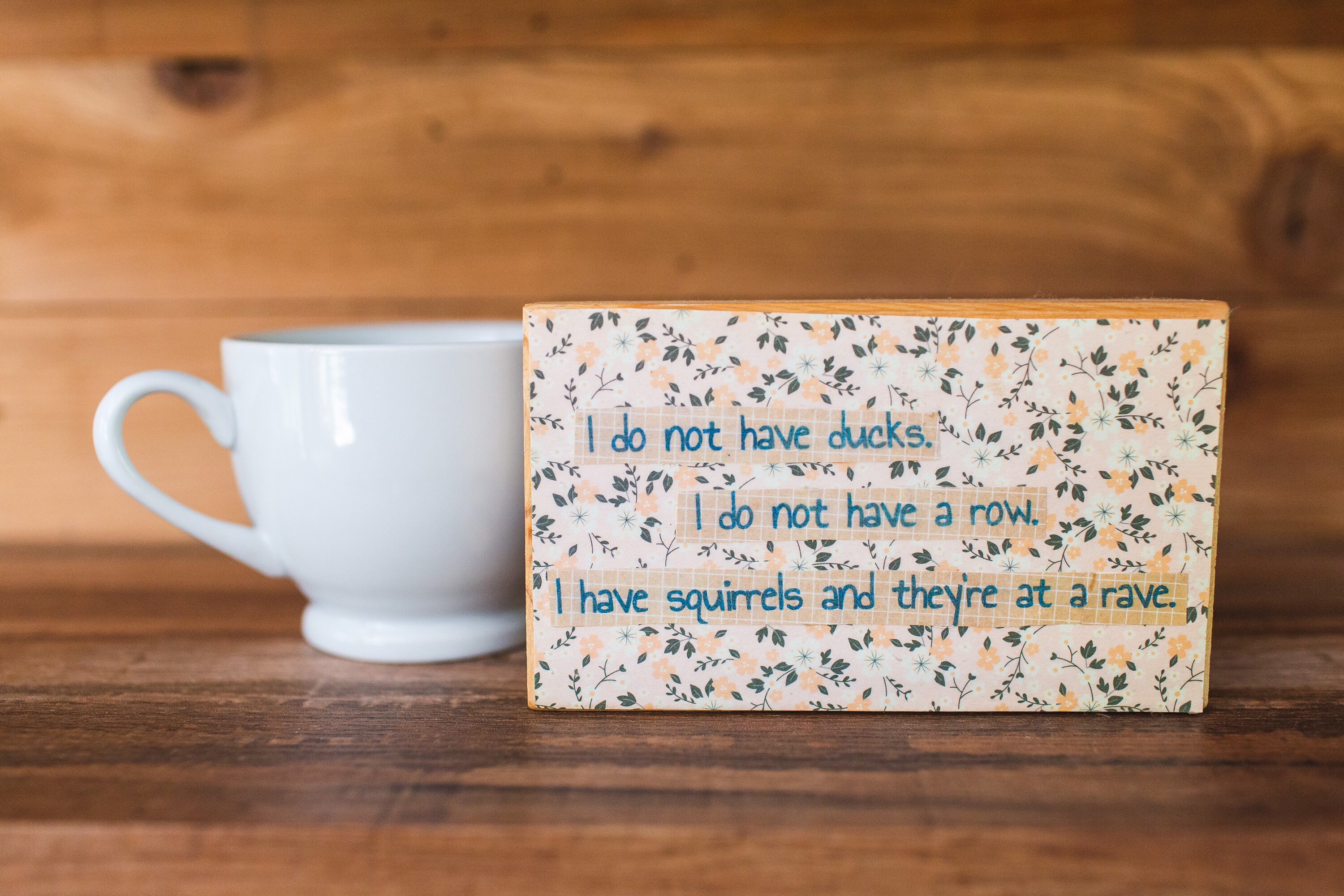 Custom quote decoupaged shelf art Etsy