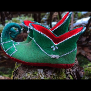 Ladies elf slippers best sale