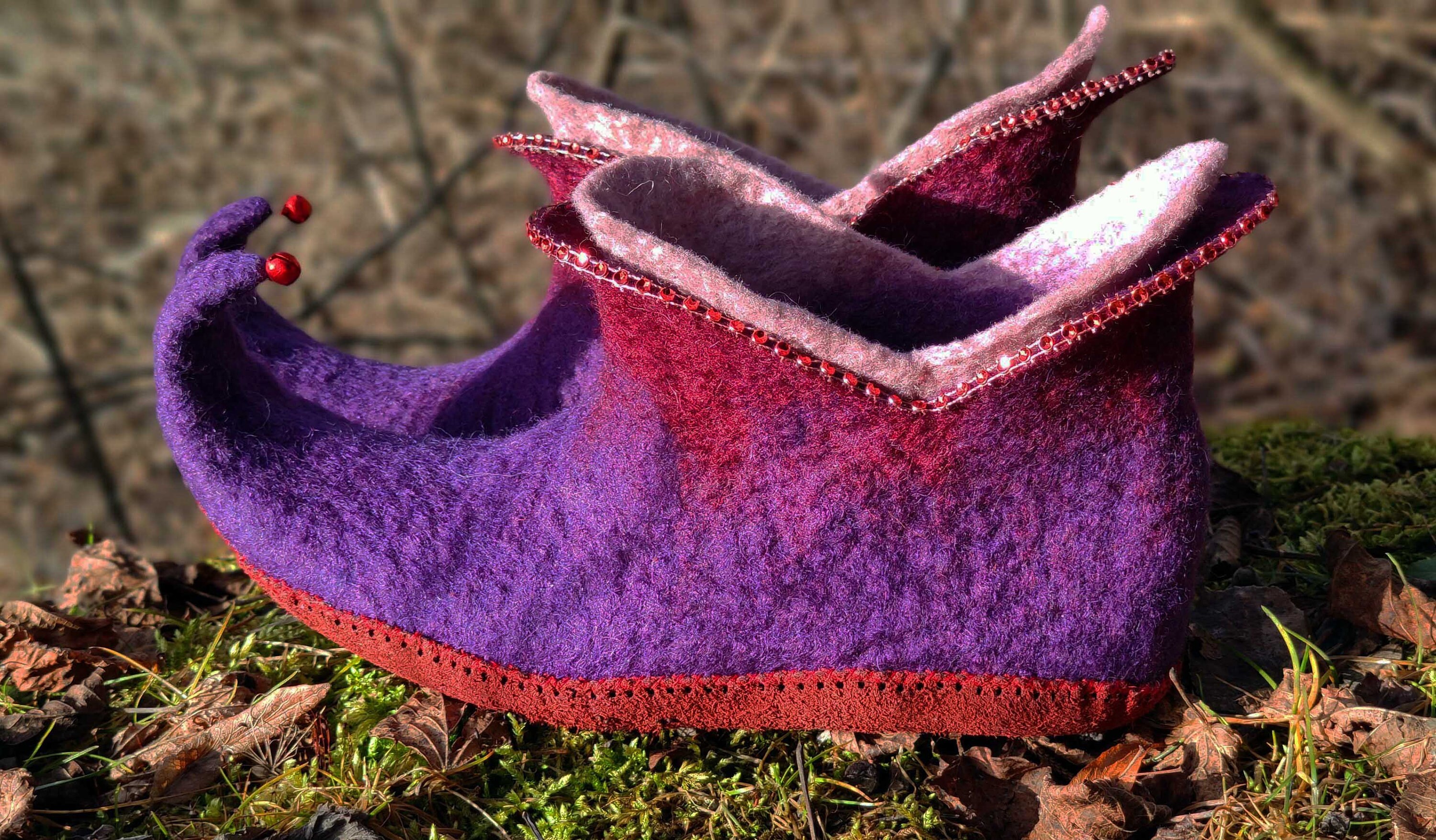 Elf Shoe. Felted Slippers. Felt Shoe. Filzschuhe. Elf Costume. Etsy