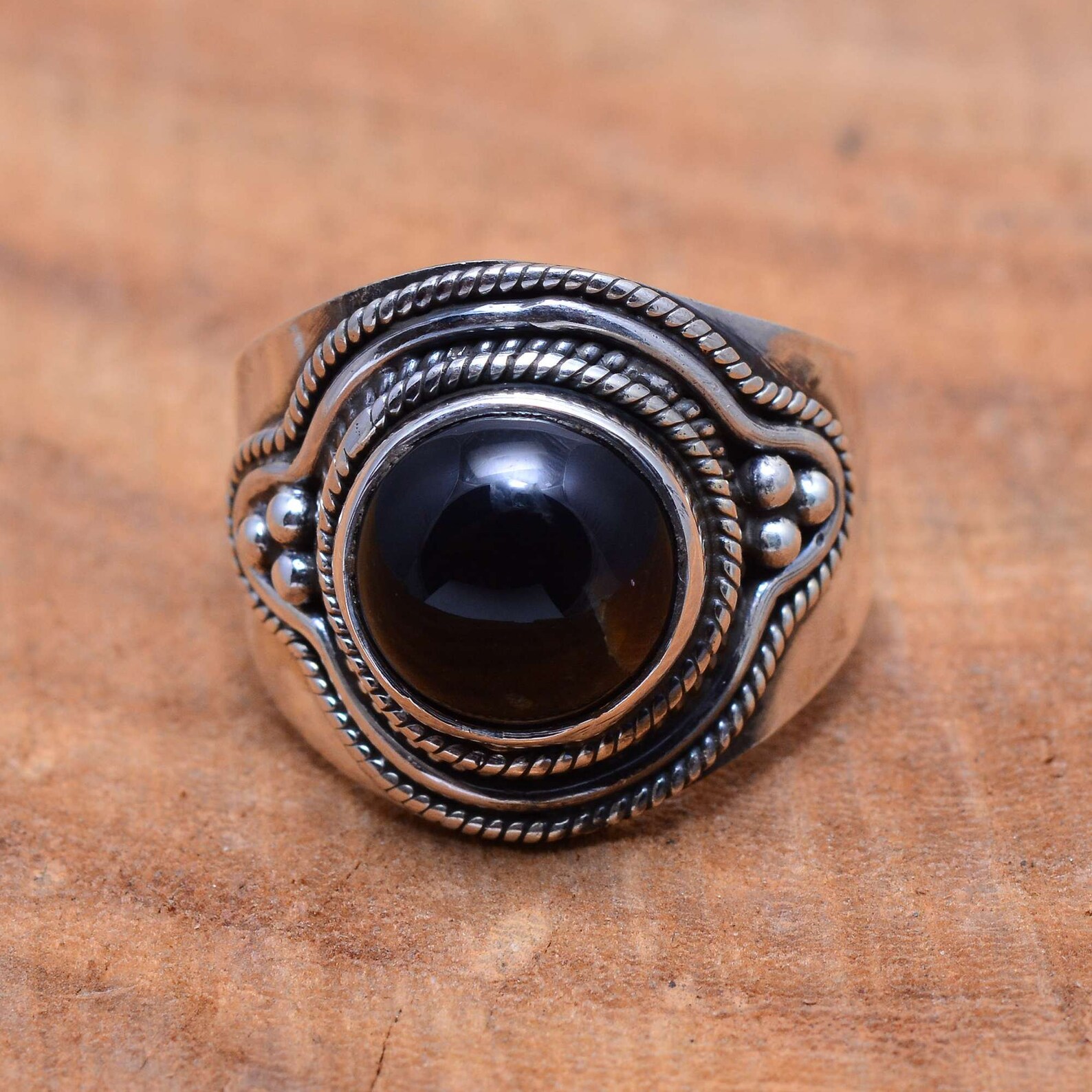 Black magic Ring Black Onyx Ring gemstone ring friendship | Etsy