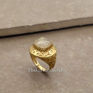 Bague pierre de lune arc-en-ciel naturelle, bague en argent sterling pierre de lune arc-en-ciel, bague tendance, bague avec pierres précieuses, bague cadeau, bague en or, bague de promesse