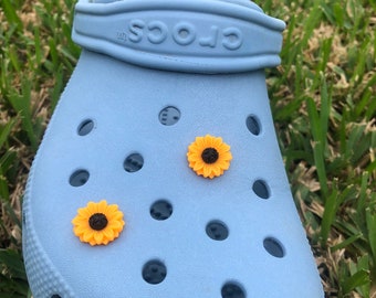 Sunflower Croc Charm