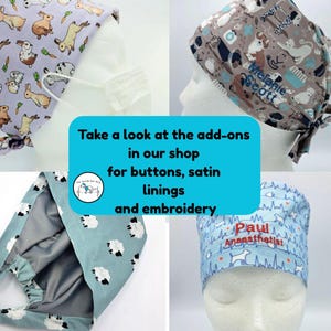 Dachshund Scrub Hat Cap image 3
