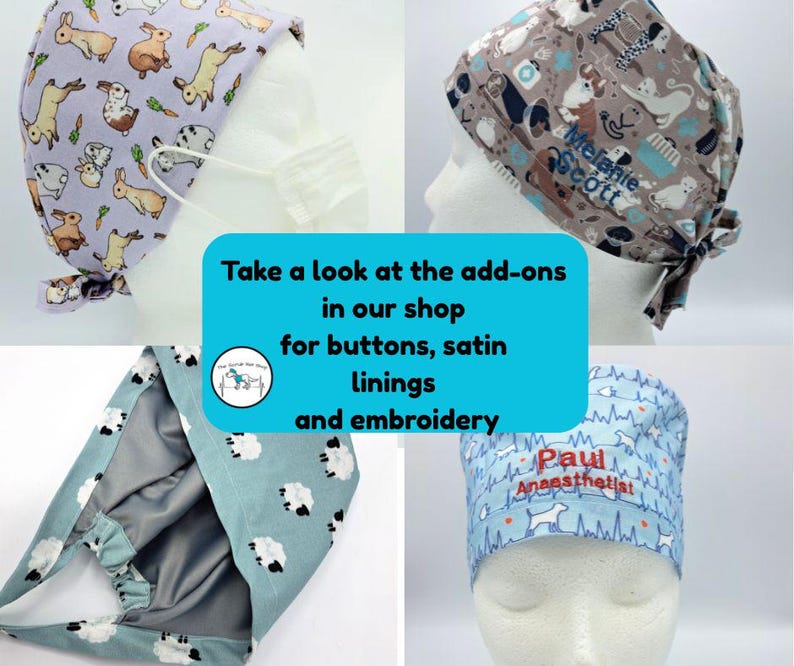 Dachshund Scrub Hat Cap image 3