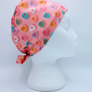 Love Hearts Scrub Hat Cap