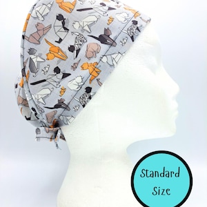 Origami Cats Scrub Hat Cap