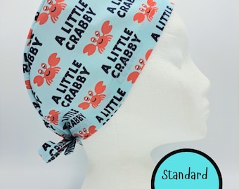 A Little Crabby Scrub Hat Cap
