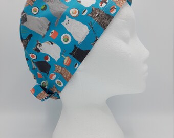 Cats and Sushi Scrub Hat