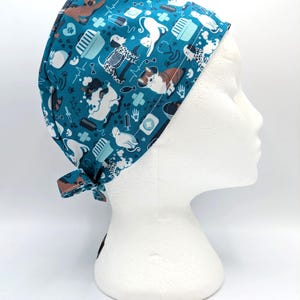 Vets and Pets Blue Scrub Hat Cap