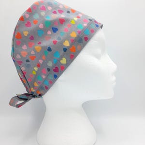 Little Hearts Scrub Hat Cap