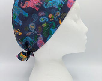 Elephants Scrub Hat Cap