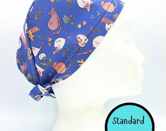 Rats on Purple Scrub Hat Cap