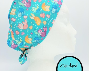 Purrmaid Scrub Hat Cap