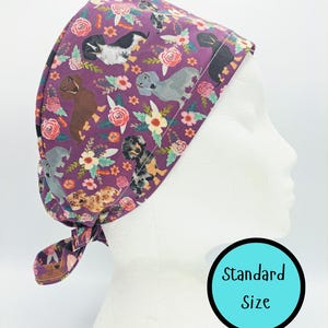 Blommig tax Scrub Hat Cap